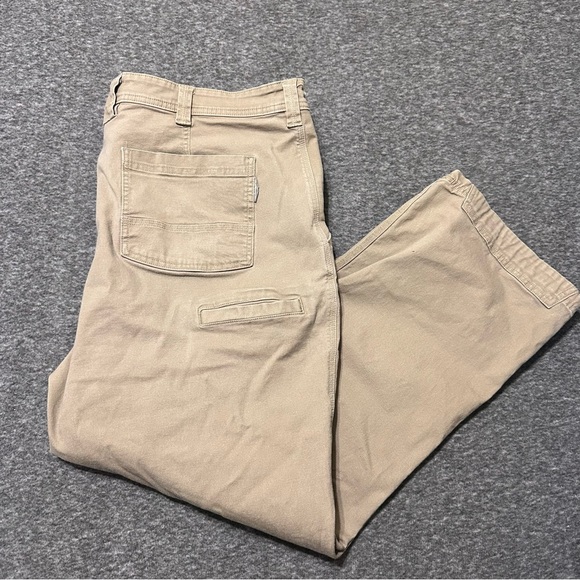 Duluth Trading Flex Fire Hose Relaxed Fit Foreman Work Pants Men’s 46 x 30 Tan - Picture 1 of 7